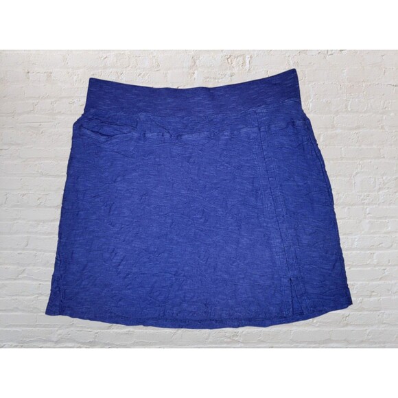 Toad & Co Samba Wave Organic Skirt Womens MED Navy Blue Pull On Casual Travel - Picture 1 of 6